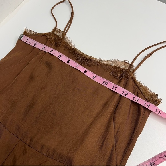 Flawed Vince XS dress pockets adjustable spaghetti strap lace style neckline - Picture 6 of 16